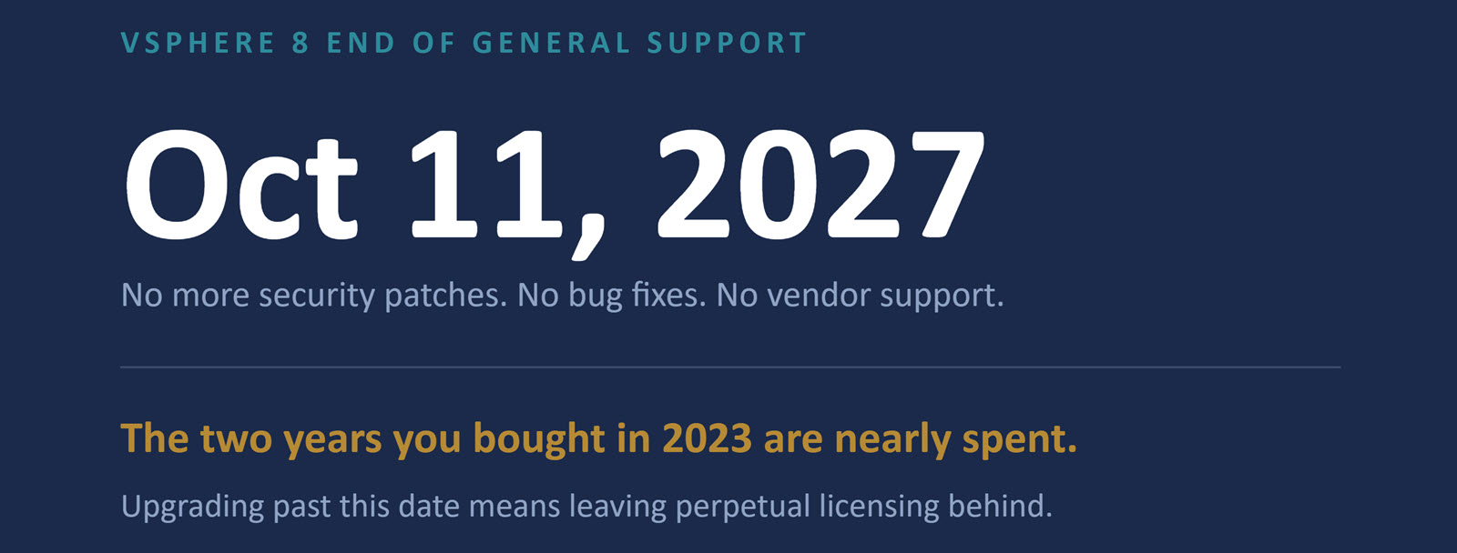 The Deadline You Bought Two Years to Avoid