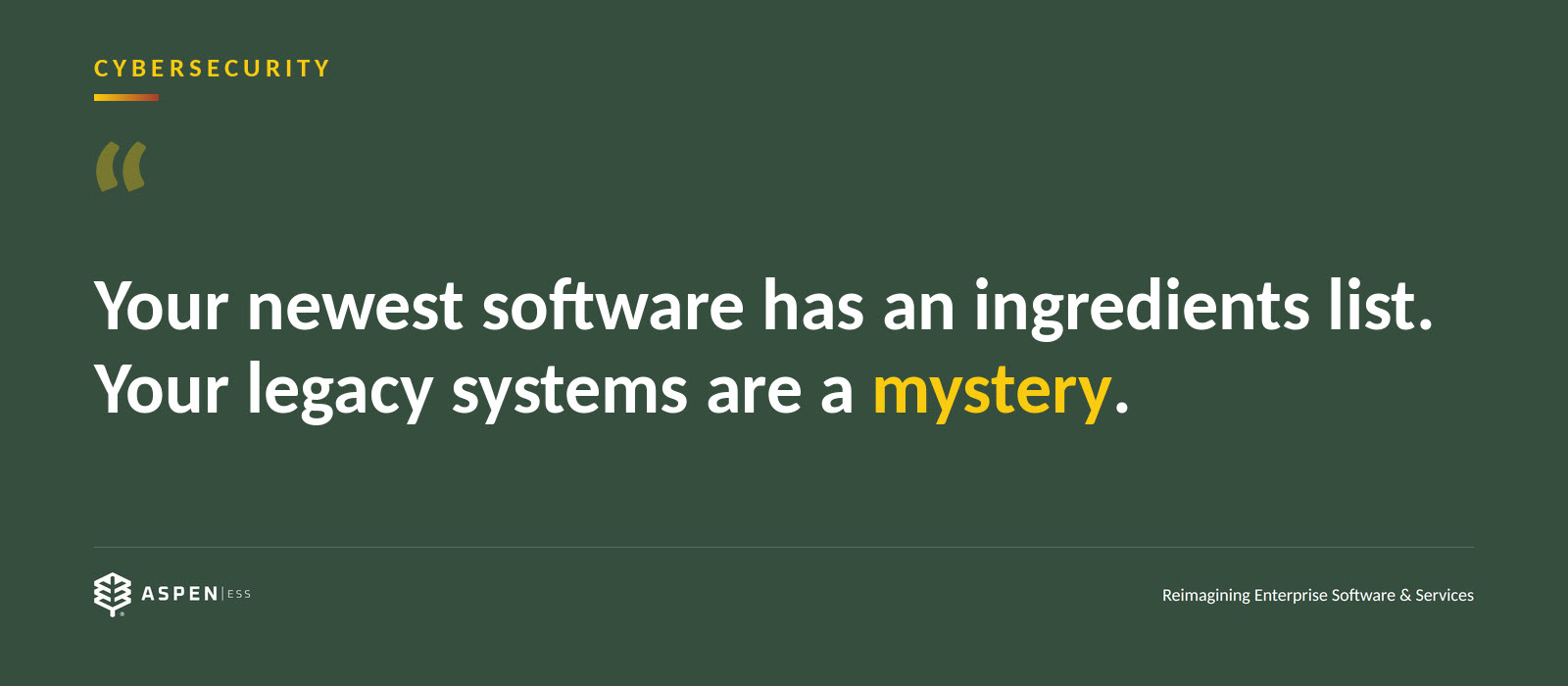 Does Your Legacy Software Have a Software Bill of Materials