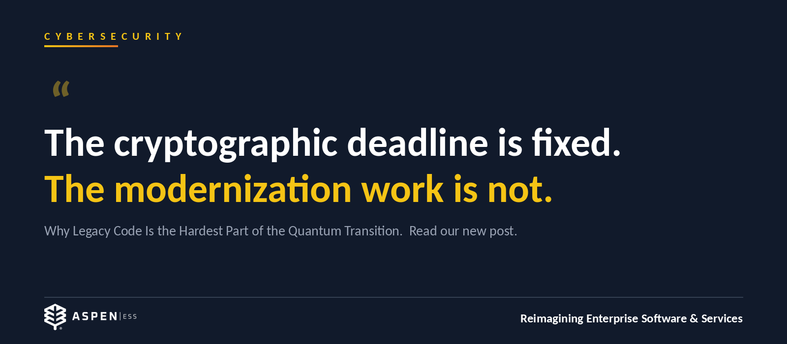 The Hardest Part of the Quantum Transition